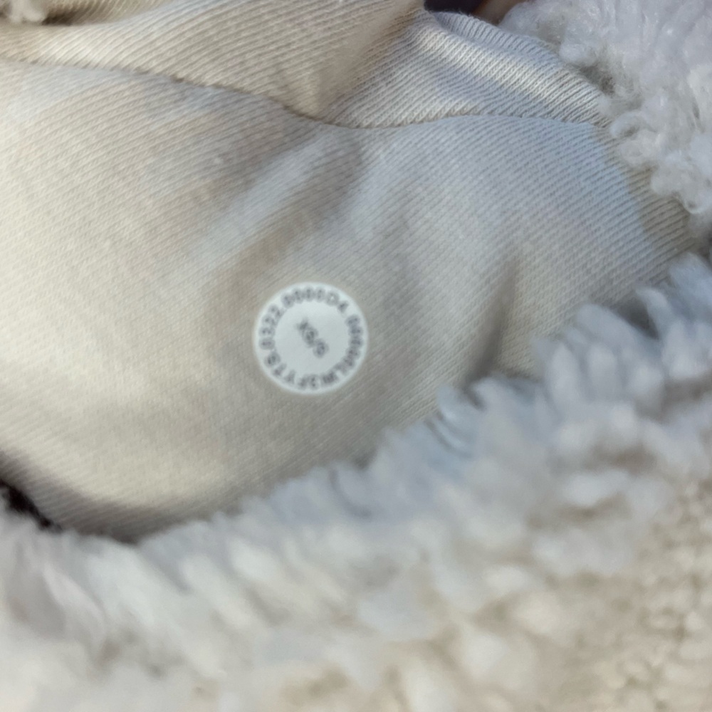 Lululemon Scuba Fleece Hoodie XS/S Bone Sherpa - Picture 4 of 5